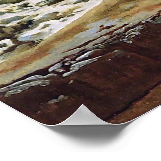 CASPAR DAVID FRIEDRICH – 氷の海1824 ポスター (角)