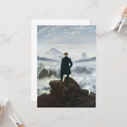 Caspar David Friedrich – 海の上を放浪 カード (正面/裏面インサイチュ)