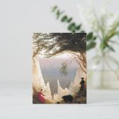 Caspar David Friedrich PoによるRugenのチョーククリフ ポストカード (スタンド正面)