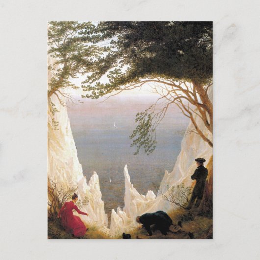 Caspar David Friedrich PoによるRugenのチョーククリフ ポストカード (正面)