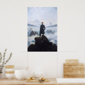 Caspar David Friedrich Print Wanderer Above the ポスター (キッチン)