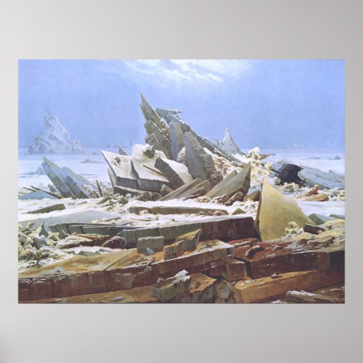 Caspar David Friedrich - The Polar Sea 1824ポスター ポスター (正面)