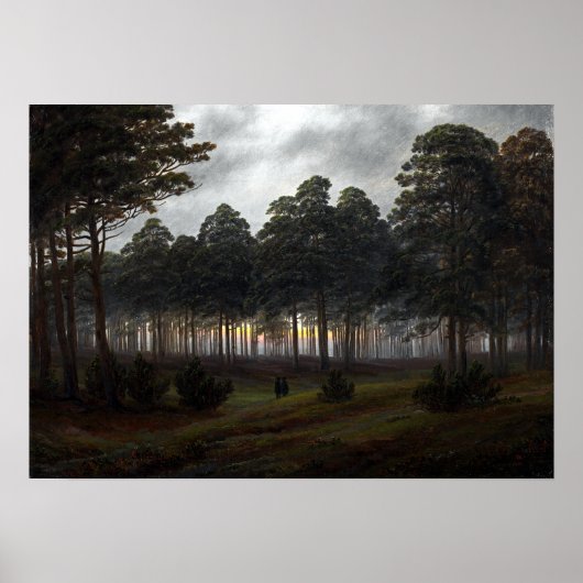 Caspar David Friedrich The Time of Day The Evening ポスター (正面)