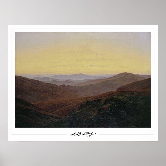 Caspar David Friedrich Zeding Art Poster #120 ポスター (正面)