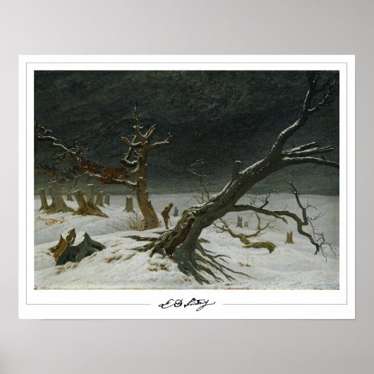 Caspar David Friedrich Zeding Art Poster #128 ポスター (正面)