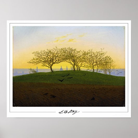 Caspar David Friedrich Zeding Art Poster #137 ポスター (正面)