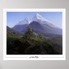 Caspar David Friedrich Zeding Art Poster #140 ポスター