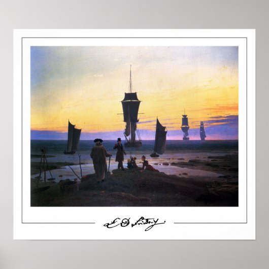 Caspar David Friedrich Zeding Art Poster #153 ポスター (正面)