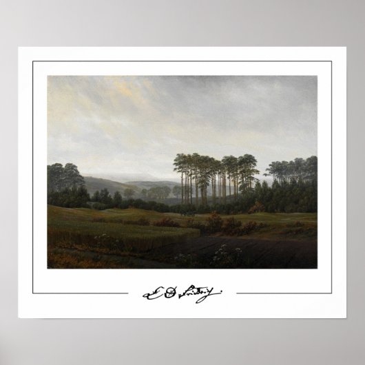 Caspar David Friedrich Zeding Art Poster #20 ポスター (正面)