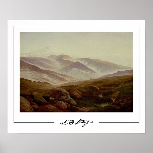 Caspar David Friedrich Zeding Art Poster #22 ポスター (正面)