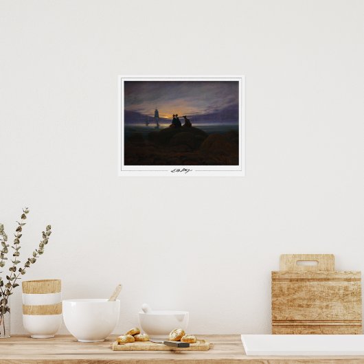 Caspar David Friedrich Zeding Art Poster #22 ポスター (キッチン)