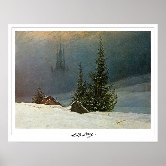 Caspar David Friedrich Zeding Art Poster #23 ポスター (正面)