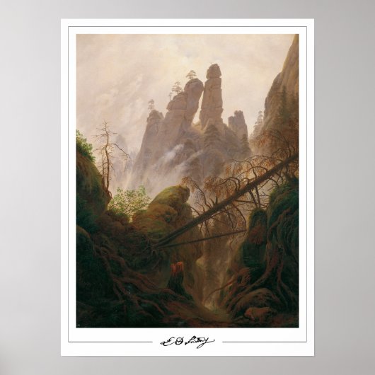 Caspar David Friedrich Zeding Art Poster #2 ポスター (正面)