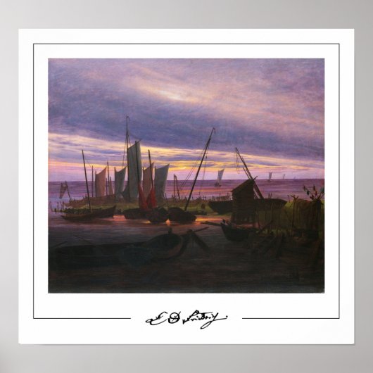 Caspar David Friedrich Zeding Art Poster #55 ポスター (正面)