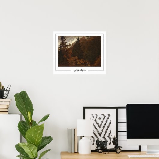 Caspar David Friedrich Zeding Art Poster #61 ポスター (ホームオフィス)