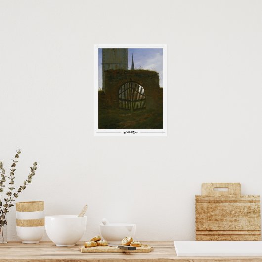 Caspar David Friedrich Zeding Art Poster #62 ポスター (キッチン)