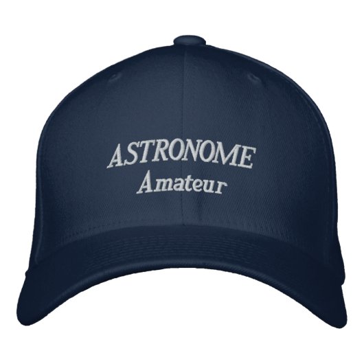 Casquette ASTRONOME Amateur 刺繍入りキャップ (正面)