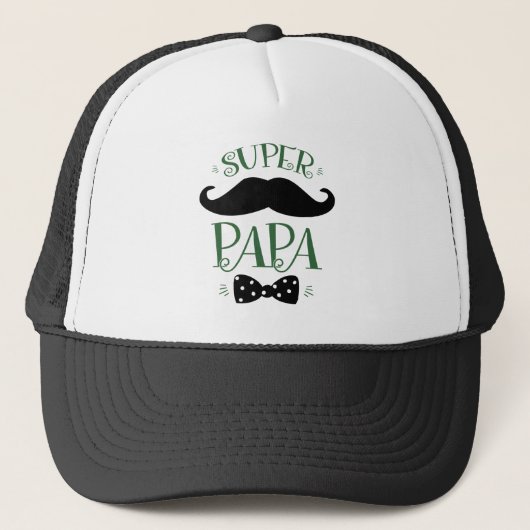 Casquette Fête des Pères - Super Papa キャップ (正面)