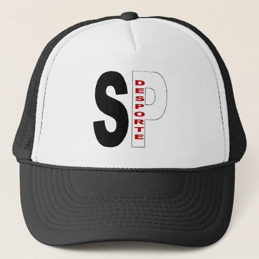 Casquette Trucker blanc/noir SAO PAULO DESPORTE キャップ (正面)
