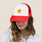 Casquette trucker blanc/rouge  CATALUNA SPORT キャップ (インサイチュ)