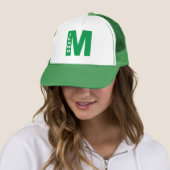 Casquette Trucker blanc/vert MILANO キャップ (インサイチュ)