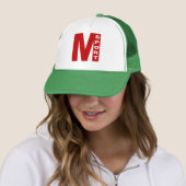 Casquette Trucker blanc/vert  MILANO  SPORT キャップ (インサイチュ)