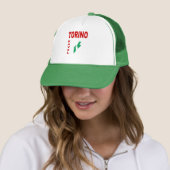 casquette Trucker blanc vert TORINO TRAVEL ITALIA キャップ (インサイチュ)