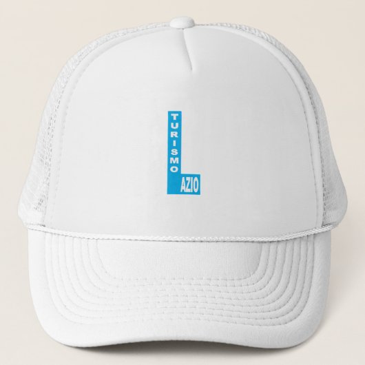 Casquette Trucker blanche DESIGN LAZIO TURISMO キャップ (正面)