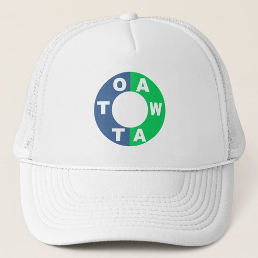 casquette trucker blanche DESIGN OTTAWA キャップ (正面)