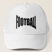 Casquette trucker blanche  FOOTBALL キャップ (正面)