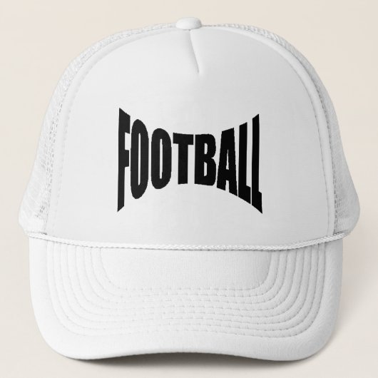 Casquette trucker blanche  FOOTBALL キャップ (正面)