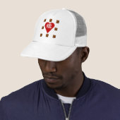 Casquette Trucker blanche NOEL CHOCOLAT キャップ (インサイチュ)