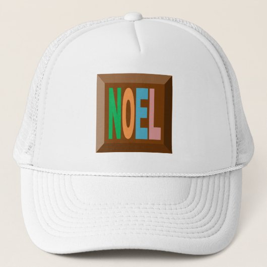 Casquette Trucker blanche NOEL CHOCOLAT キャップ (正面)