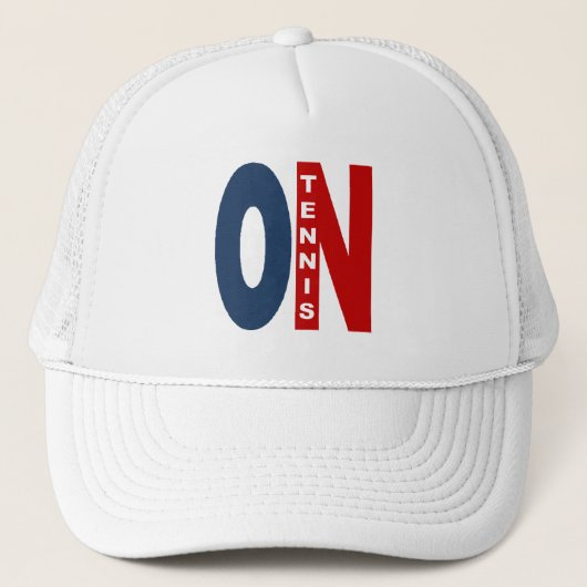 Casquette Trucker blanche ONTARIO TENNIS キャップ (正面)