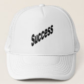 Casquette Trucker blanche  SUCCESS キャップ (正面)