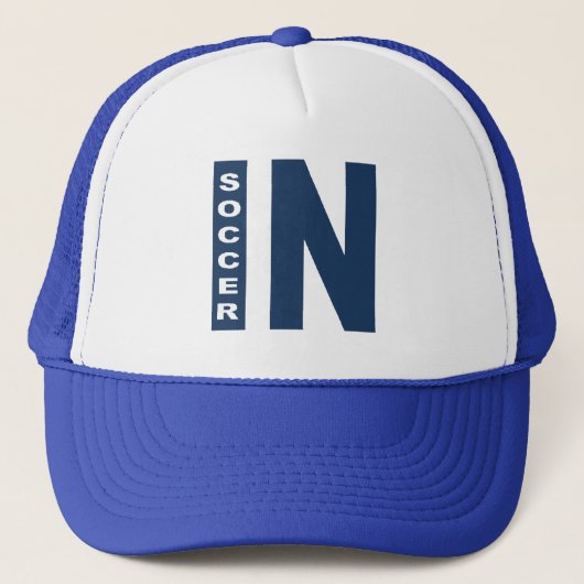 Casquette Trucker bleu INDIANA SOCCER キャップ (正面)