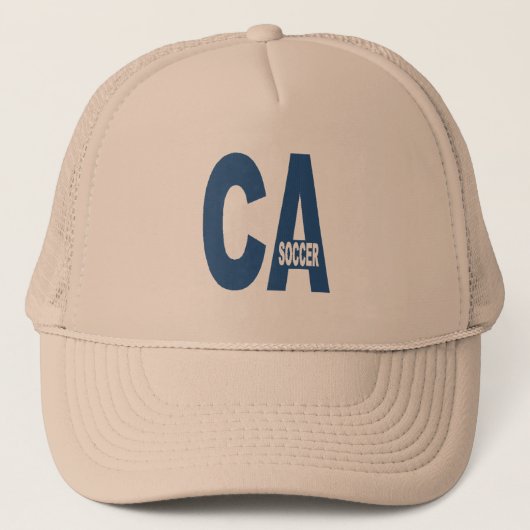 Casquette Trucker kaki CALIFORNIE FOCCER キャップ (正面)