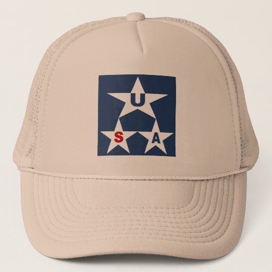 CASQUETTE   TRUCKER   KAKI    NEW  DESIGN  USA キャップ (正面)