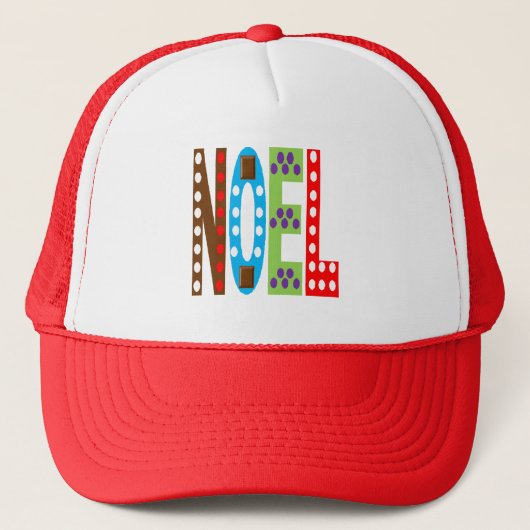 Casquette Trucker rouge NOEL CHOCOLAT BONBONS キャップ (正面)