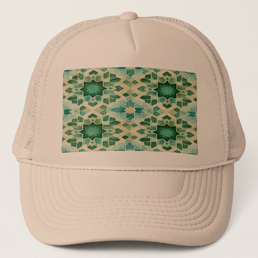 Casquette Zellige Vert Turquoise キャップ (正面)