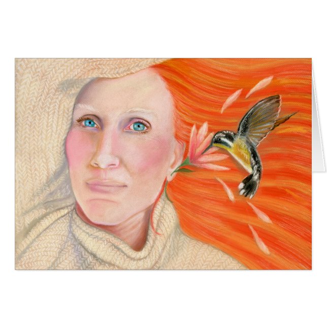 Cassandraのハチドリカード (正面横)