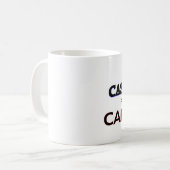 Cassandraはカフェインによって動力を与えました コーヒーマグカップ (正面左)