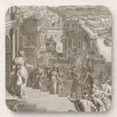 Cassandraはトロイ人を彼らの運命予告し、あります コースター (正面)