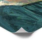 Cassatt – 太陽の緑のアウトドアの若い女性 ポスター (角)