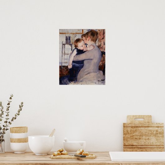 Cassatt – 母と子 ポスター (キッチン)