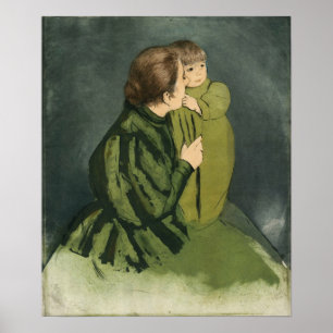 Cassatt – 農夫の母と子 ポスター
