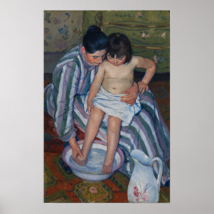 Cassatt - Child's Bath ポスター