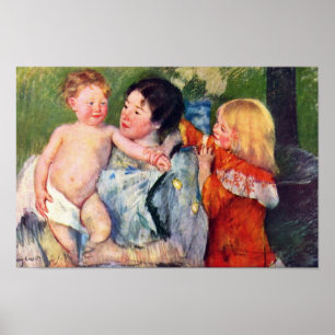 Cassatt Maryによる風呂の後最高の(質) ポスター