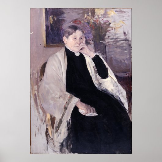 Cassatt - Mrs. Robert S. Cassatt Artist's Mother ポスター (正面)