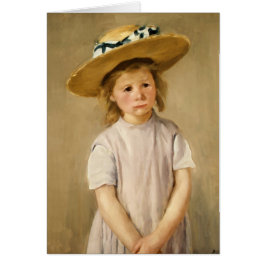 Cassatt's Child in Straw Hat – 甘いスマイル
